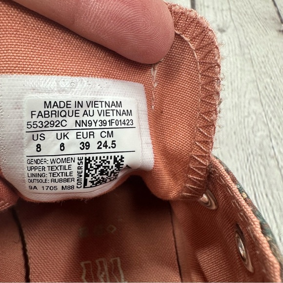 converse all star low top fashion sneakers womens sz 8 553292C chuck taylor - Picture 7 of 7